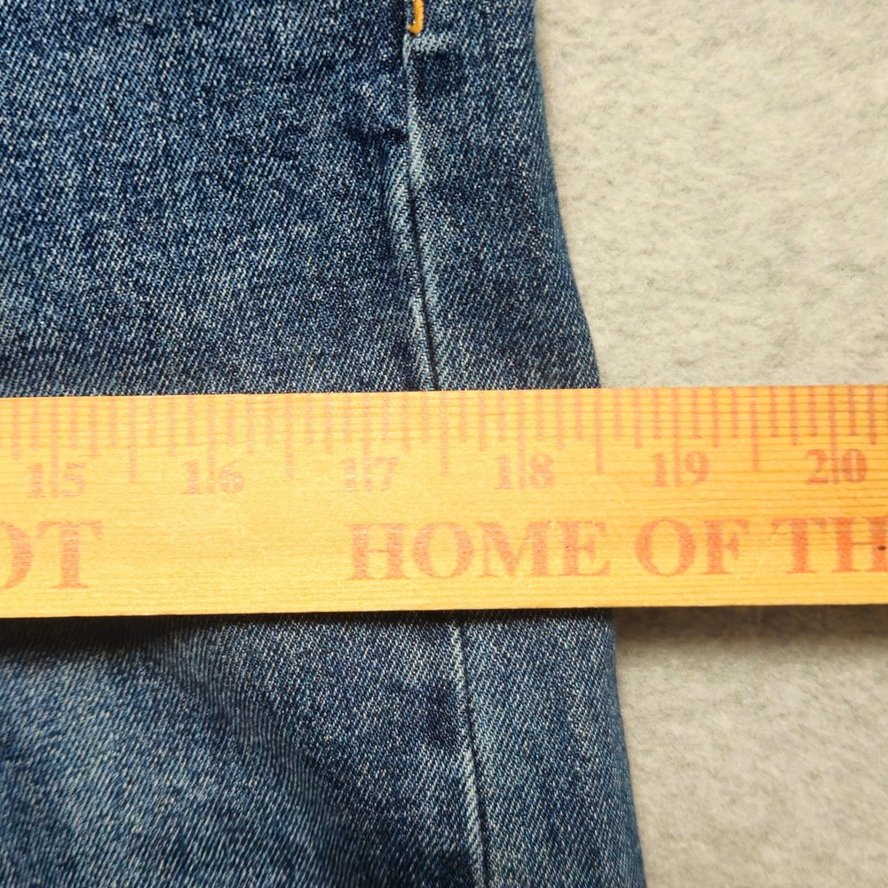 Buck Mason Jeans Double Dipped Straight Leg Mens 28x25 Button Fly Medium Wash* - Picture 8 of 10
